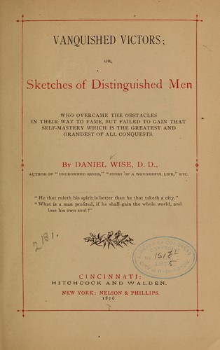Cover for Vanquished victors