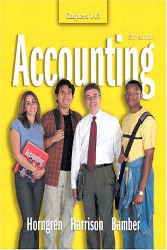 Cover for Accounting  Chapters 1-13 (6th Edition)