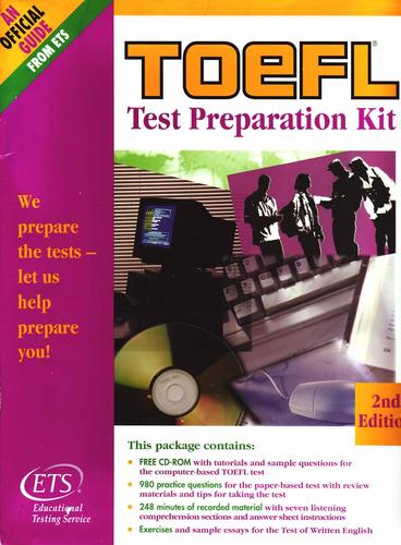 Cover for Toefl Test Preparation Kit
