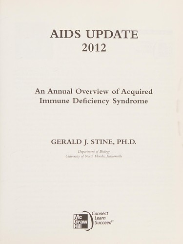 Cover for AIDS update 2012
