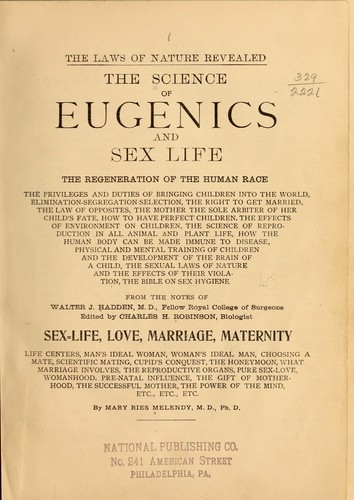 Cover for The science of eugenics and sex life
