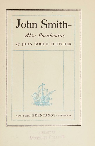 Cover for John Smith - Also Pocahontas,
