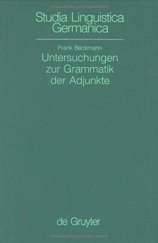 Cover for Untersuchungen zur Grammatik der Adjunkte