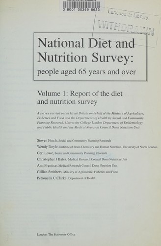 Cover for The National Diet and Nutrition Survey