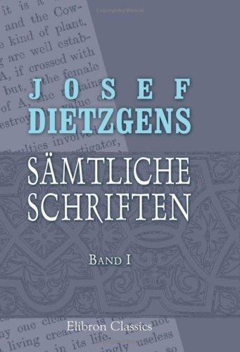 Cover for Josef Dietzgens sämtliche Schriften