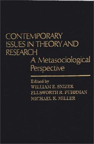 Cover for Contemporary issues in theory and research
