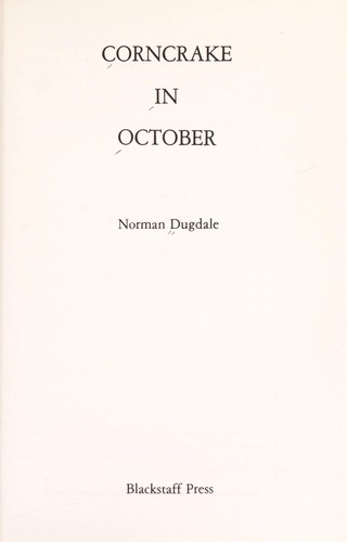 Cover for Corncrake in October