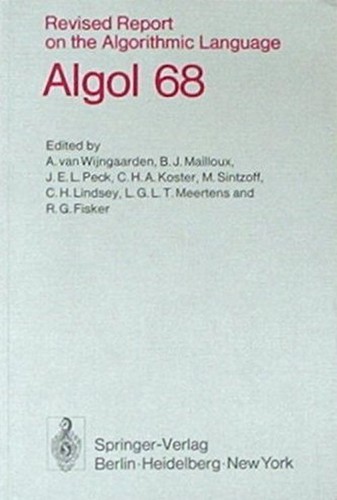 Cover for Revised report on the algorithmic language ALGOL 68