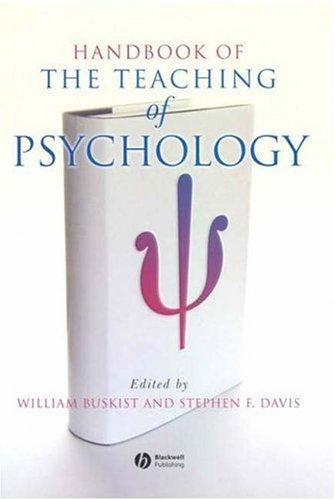 Cover for Handbook of the Teaching of Psychology