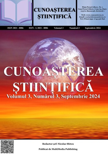 Cover for Cunoașterea Științifică, Volumul 3, Numărul 3, Septembrie 2024
