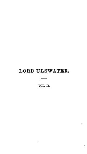 Cover for Lord Ulswater, by the author of 'Lord Lynn's wife'.