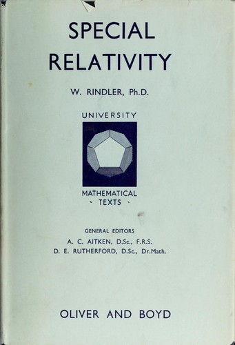 Cover for Special relativity.