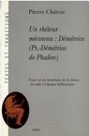 Cover for Un rhéteur méconnu, Démétrios (Ps.-Démétrios de Phalère)