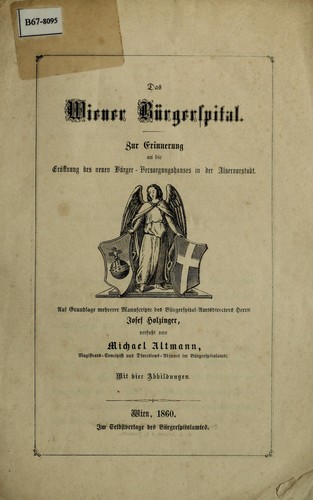 Cover for Das Wiener Bürgerspital