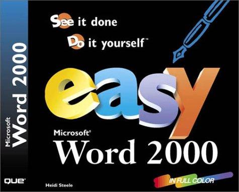 Cover for Easy Microsoft Word 2000