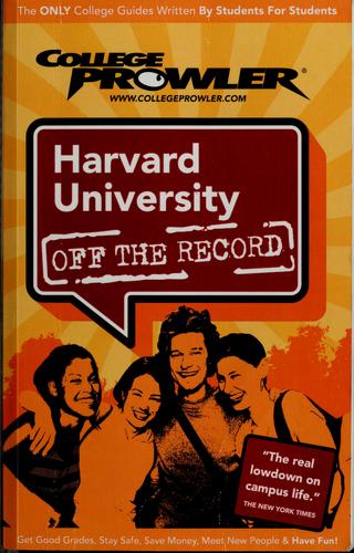 Cover for Harvard University