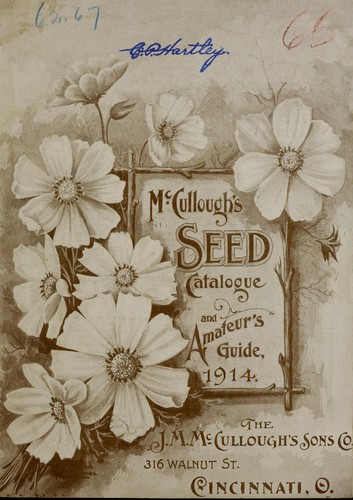 Cover for McCullough's seed catalogue and amateur's guide