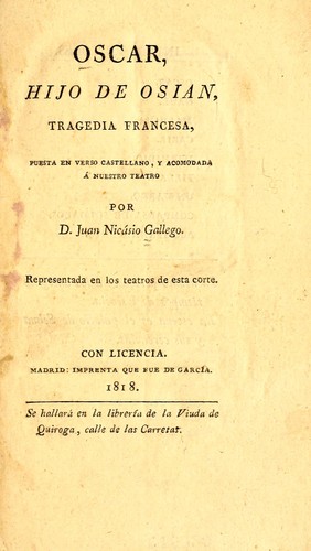 Cover for Oscar, hijo de Osian