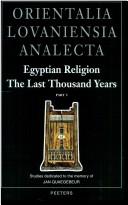 Cover for Egyptian religion