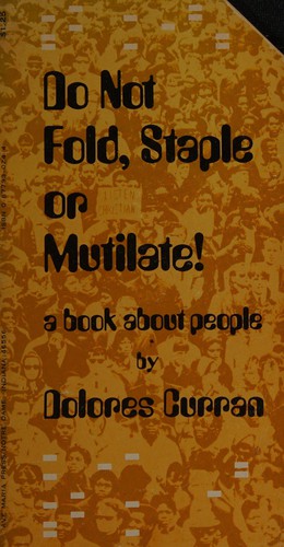 Cover for Do not fold, staple, or mutilate!
