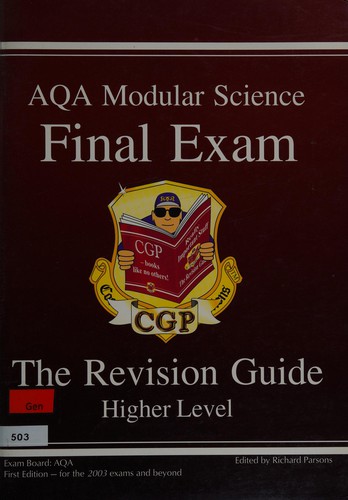 Cover for GCSE AQA Modular Science (Higher Level Revision Guide)