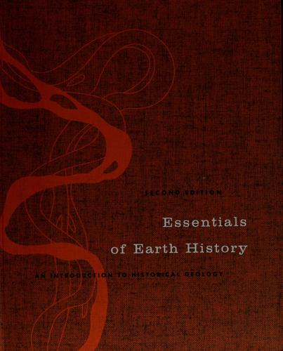 Cover for Essentials of earth history