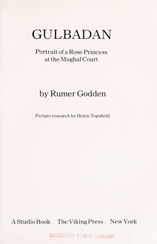 Cover for Gulbadan, portrait of a rose princess at the Mughal court