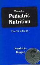Cover for Manual Of Pediatric Nutrition