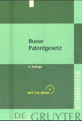 Cover for Patentgesetz