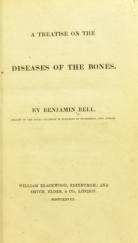 Cover for A treatise on the diseases of the bones