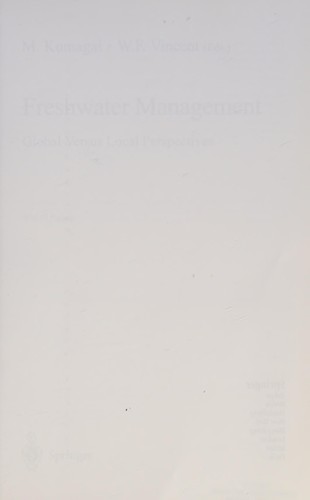 Cover for Freshwater management