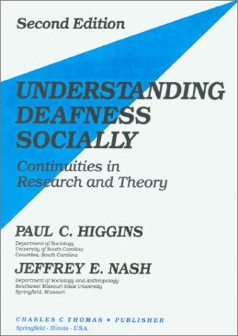 Cover for Understanding Deafness Socially
