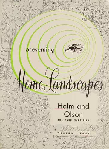 Cover for Presenting home landscapes, spring 1954