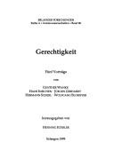 Cover for Gerechtigkeit