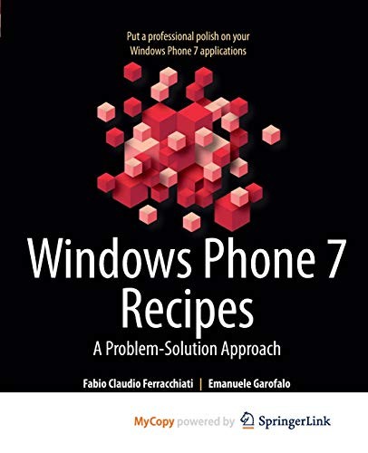 Cover for Windows Phone 7 Recipes