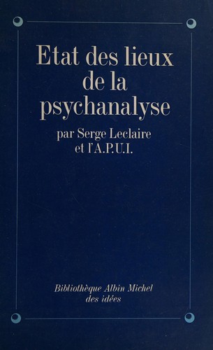 Cover for E ́tat des lieux de la psychanalyse