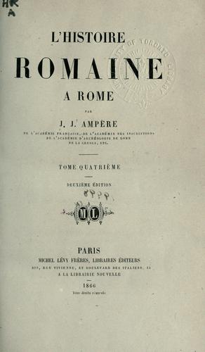 Cover for L' histoire romaine à Rome.