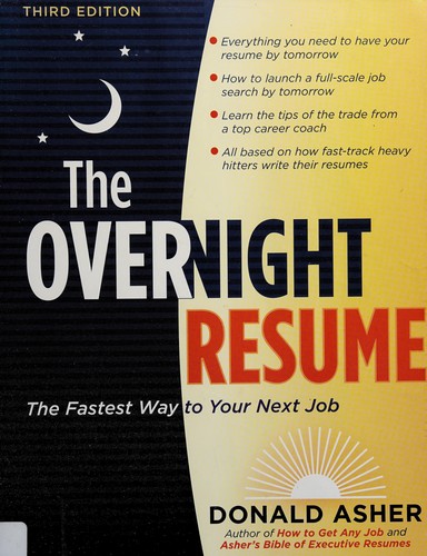 Cover for The overnight résumé