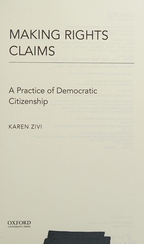 Cover for Making rights claims