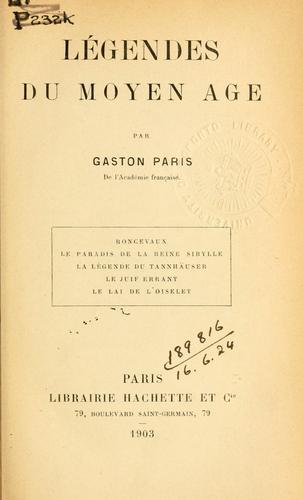 Cover for Légendes du Moyen âge.