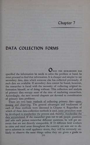 Cover for Marketing research; text and cases