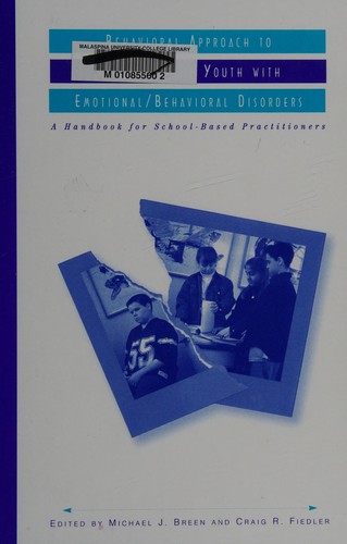Cover for Behavioral approach to assessment of youth with emotional/behavioral disorders