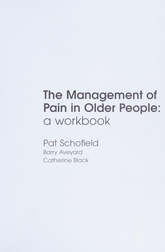 Cover for The management of pain in older people