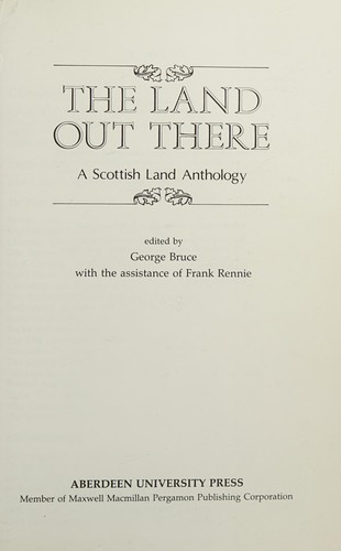 Cover for The Land out there