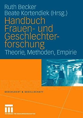 Cover for Handbuch Frauen- und Geschlechterforschung: Theorie, Methoden, Empirie (Geschlecht und Gesellschaft) (German Edition)