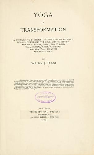 Cover for Yoga, or, Transformation