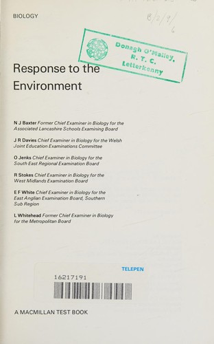 Cover for Biology (Macmillan Test Books in Biology)