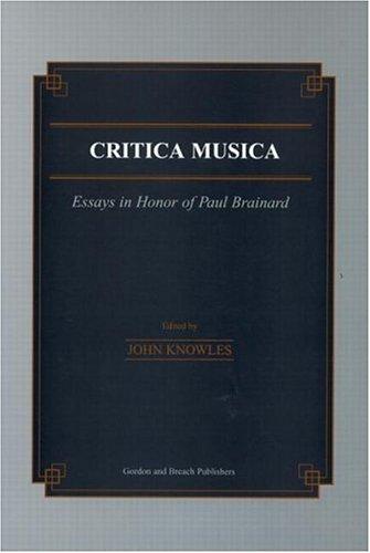 Cover for Critica musica