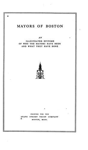 Cover for Mayors of Boston