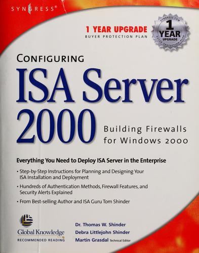 Cover for Configuring ISA server 2000